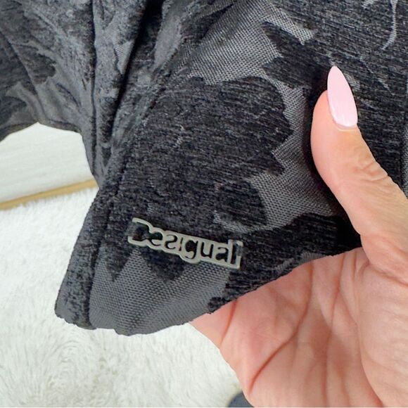 Desigual Mireia Baroque Floral Pattern Long Coat - Picture 6 of 9